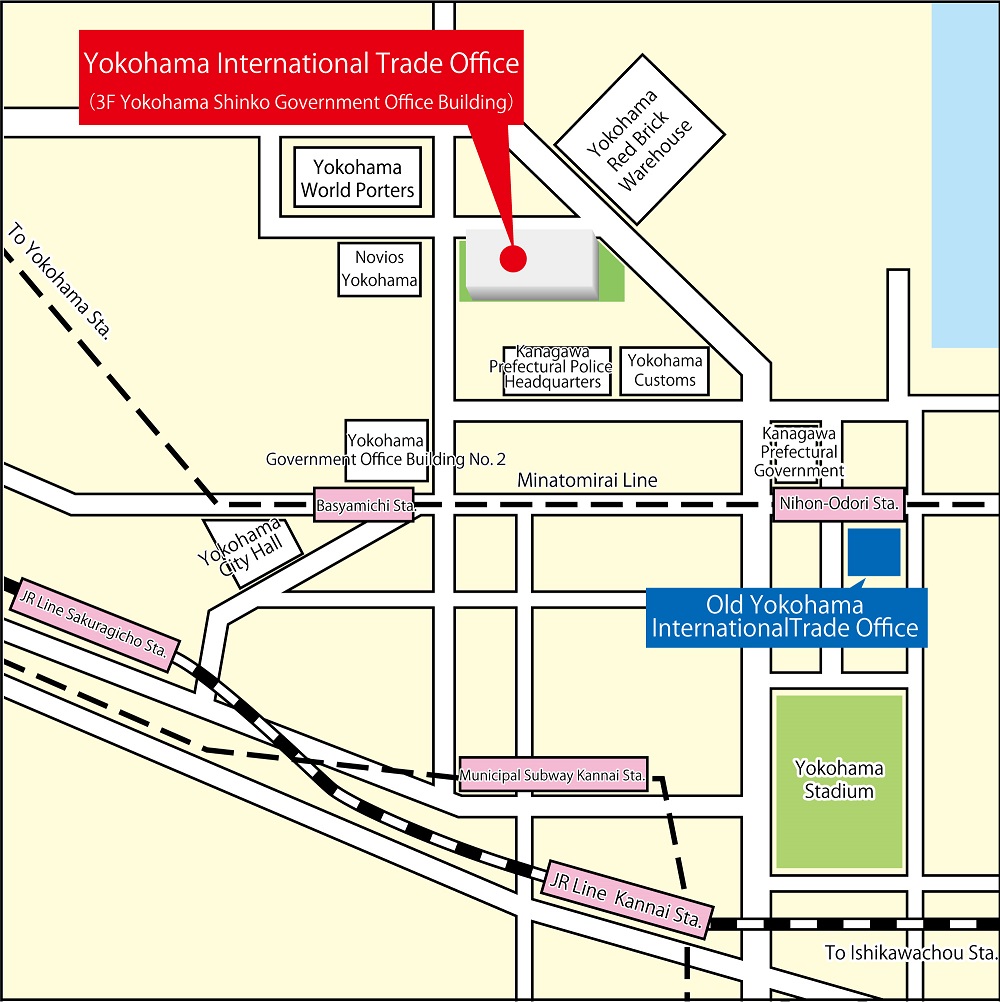 横浜通商事務所の地図