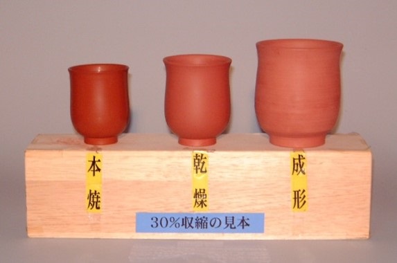 佐渡無名異焼行程見本